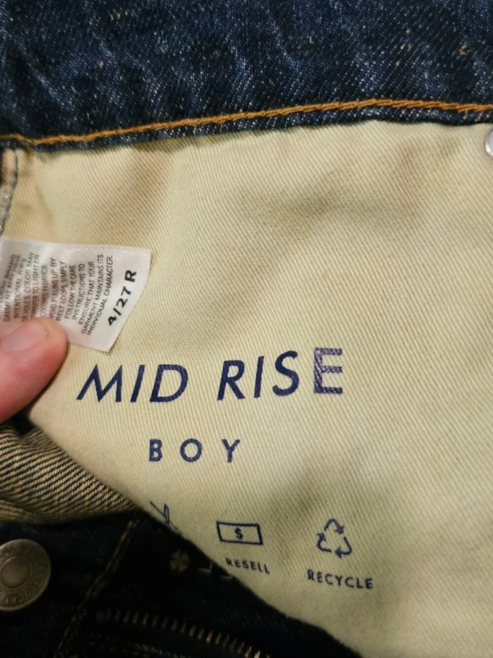 Two Pack Lucky Brand Boy Mid-rise Relaxed Straight Jeans lot x2 | both 4/27